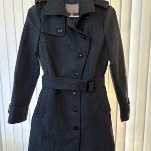 Banana Republic Charcoal Trench Coat